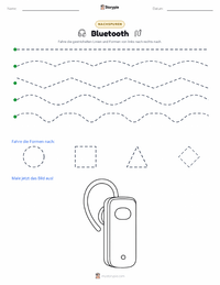 Bluetooth druckbare Arbeitsblatt Vorschau