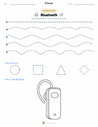 Bluetooth afdrukbare werkblad voorbeeld