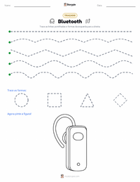 Prévia da folha de atividades imprimível Bluetooth