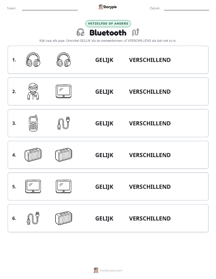 Zelfde of Verschillend