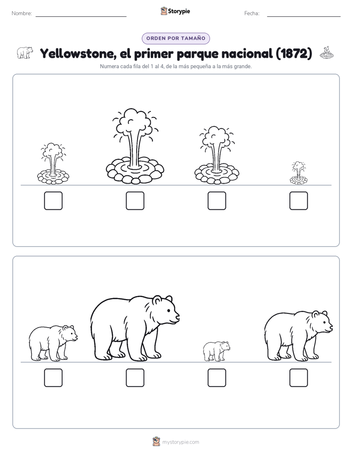 Orden de Tamaños