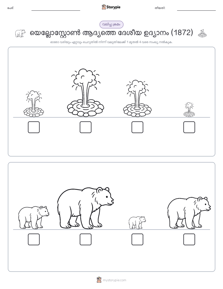 വലുപ്പം ക്രമം