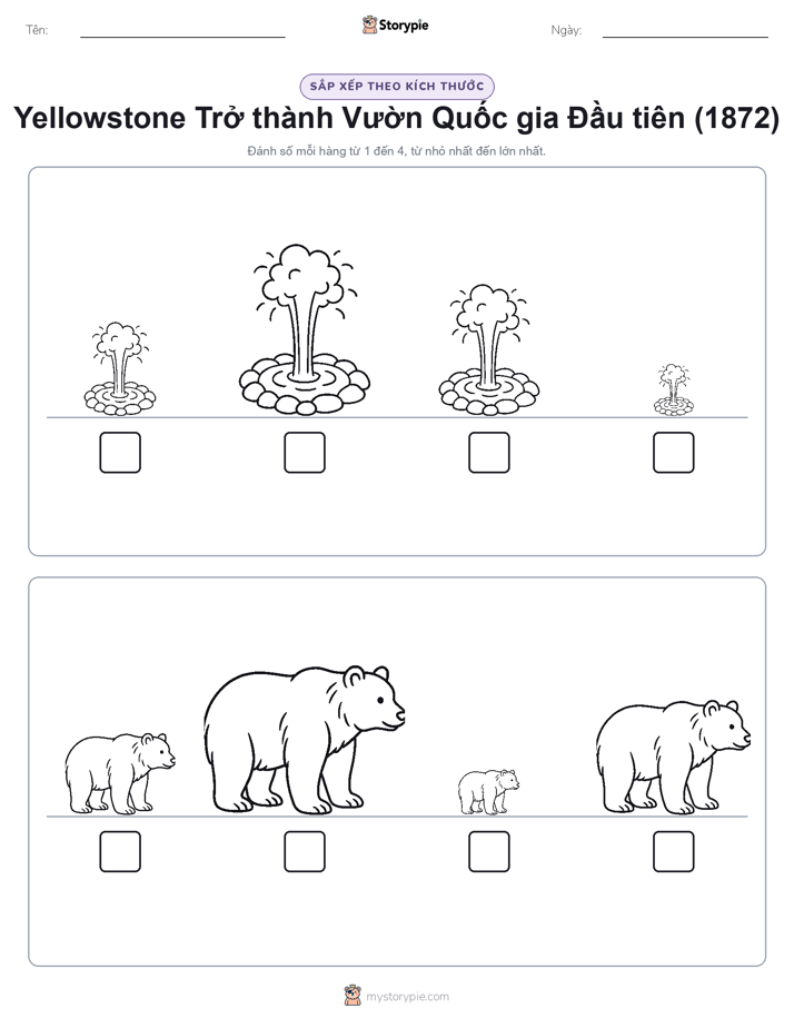 Thứ Tự Kích Thước