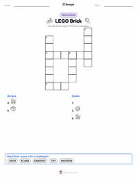 LEGO Brick printable worksheet preview