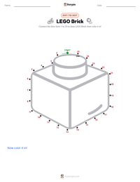 LEGO Brick printable worksheet preview