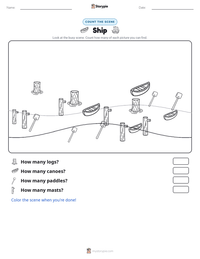 Ship printable worksheet preview