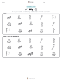 Ship printable worksheet preview
