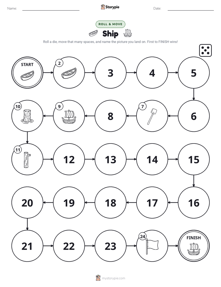 Roll & Move Game
