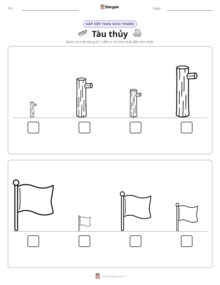 Thứ Tự Kích Thước