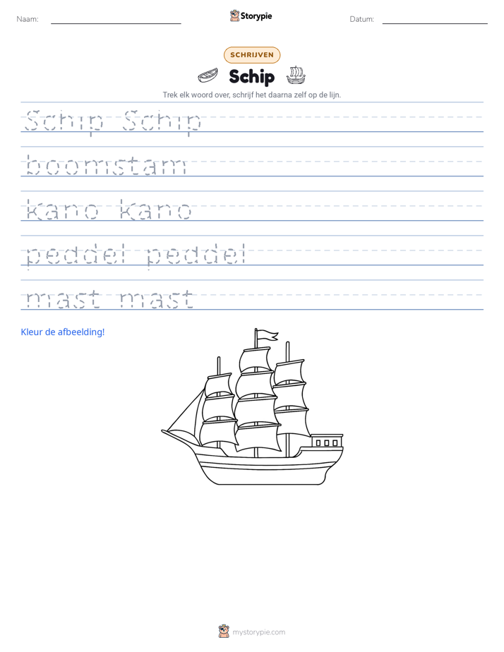 Schrijf Oefening