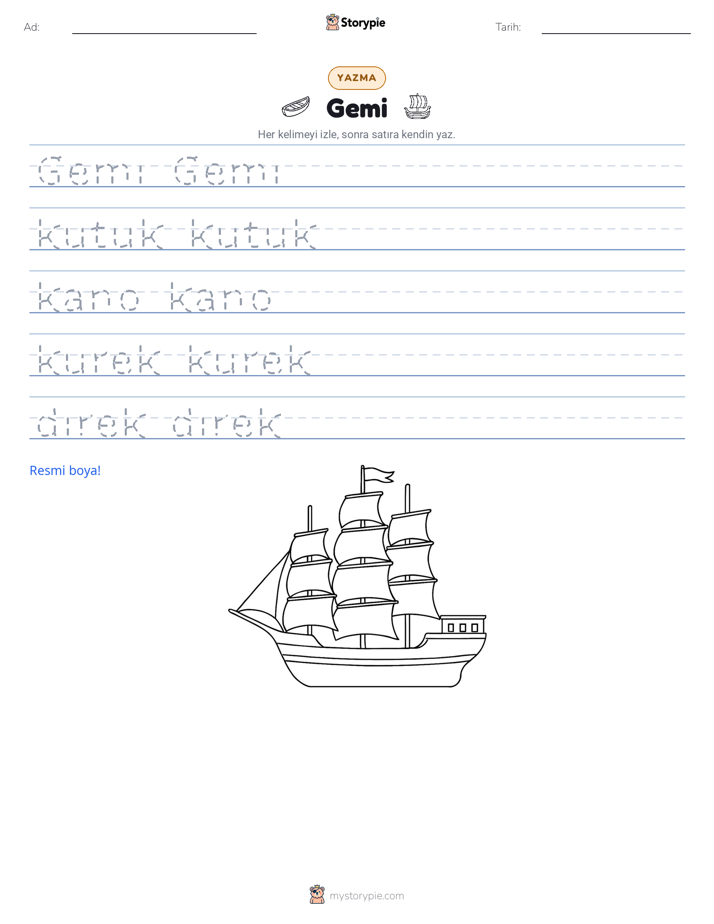Yazma Pratiği