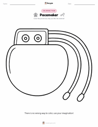 Pacemaker coloring page for kids