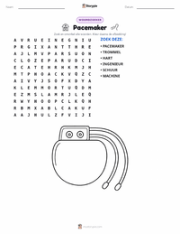Pacemaker afdrukbare werkblad voorbeeld