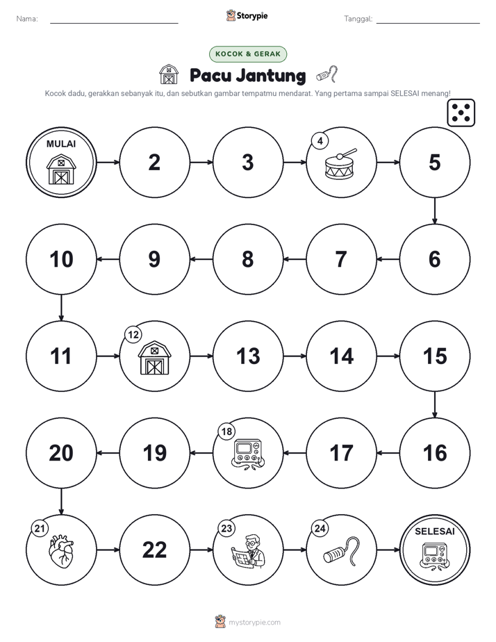 Permainan Gulung & Pindah