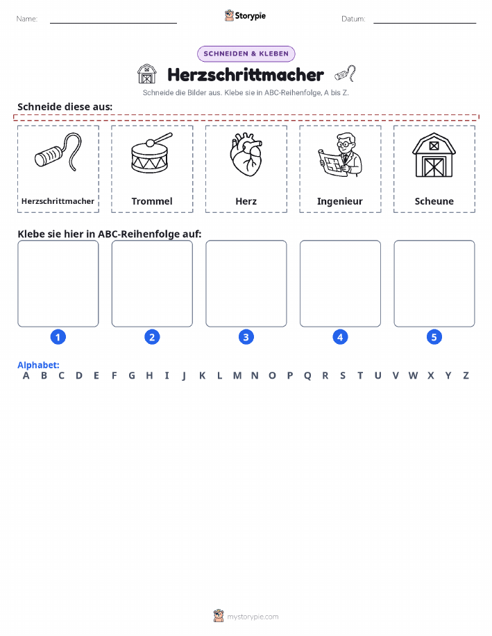 Schneiden & Einfügen Alphabet