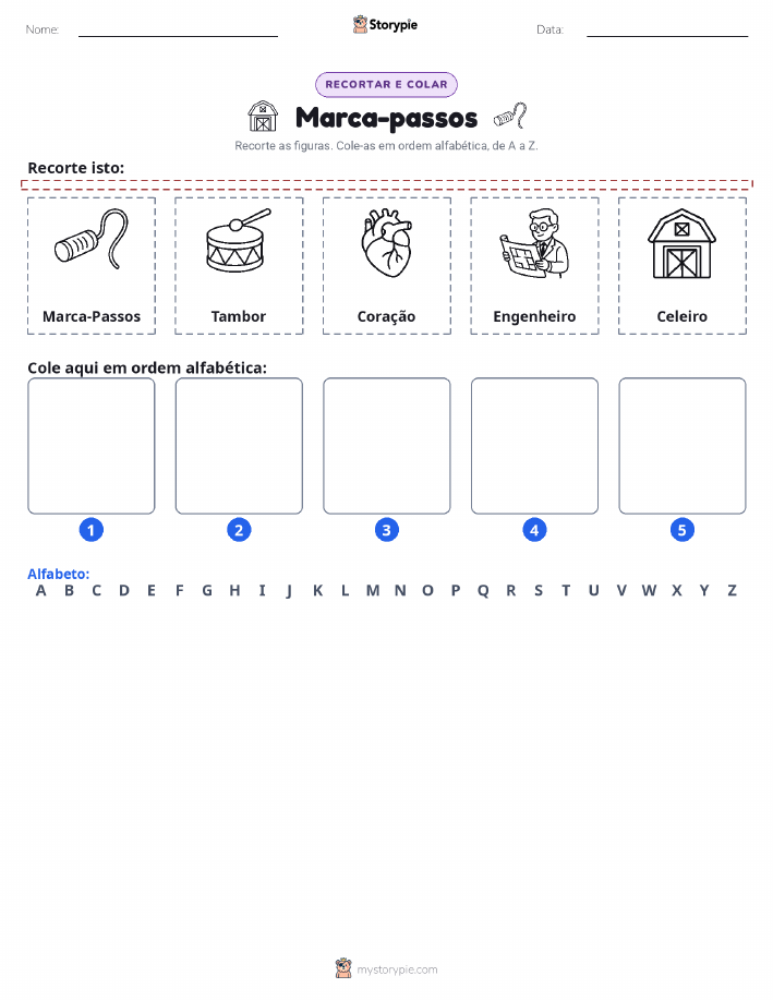 Recortar & Colar Alfabeto
