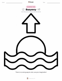 Buoyancy printable worksheet preview