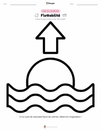 Aperçu de la feuille de travail imprimable Flottabilité