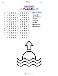 Aperçu de la feuille de travail imprimable Flottabilité