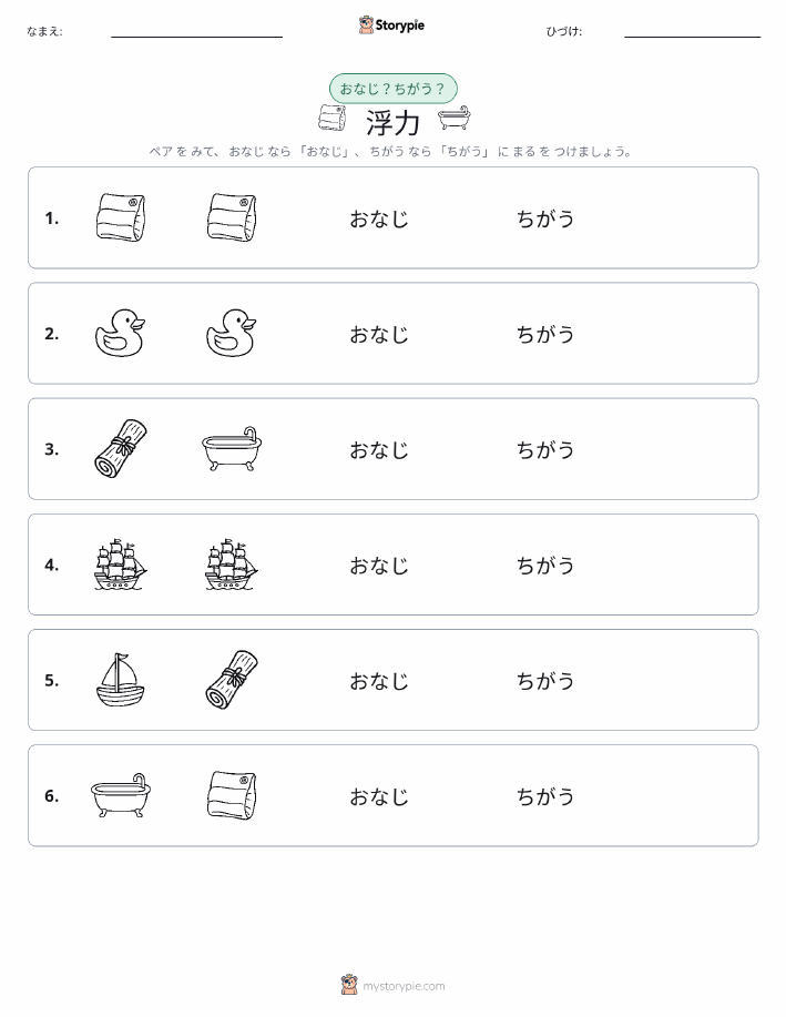 同じか違うか