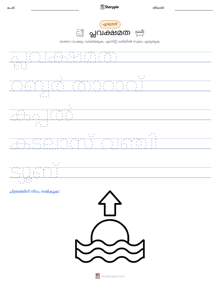എഴുത്ത് പരിശീലനം