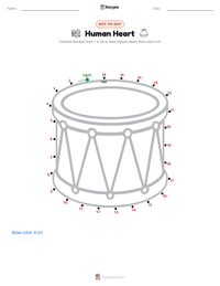 Human Heart printable worksheet preview