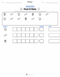 Post-it Note printable worksheet preview