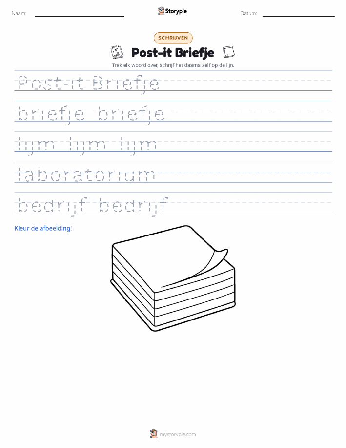 Schrijf Oefening