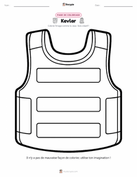 Page de coloriage Kevlar pour les enfants
