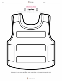Trang tô màu Kevlar cho trẻ em