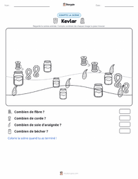 Aperçu de la feuille de travail imprimable Kevlar