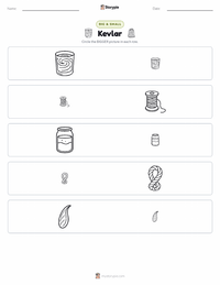 Kevlar printable worksheet preview