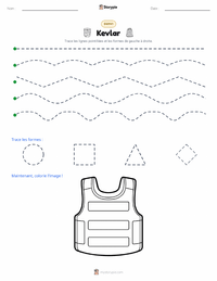 Aperçu de la feuille de travail imprimable Kevlar