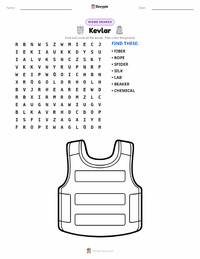 Kevlar printable worksheet preview