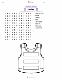 Aperçu de la feuille de travail imprimable Kevlar