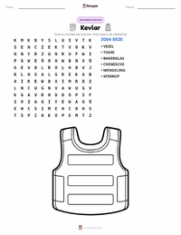 Kevlar afdrukbare werkblad voorbeeld
