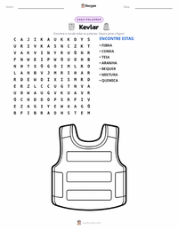 Prévia da folha de atividades imprimível Kevlar