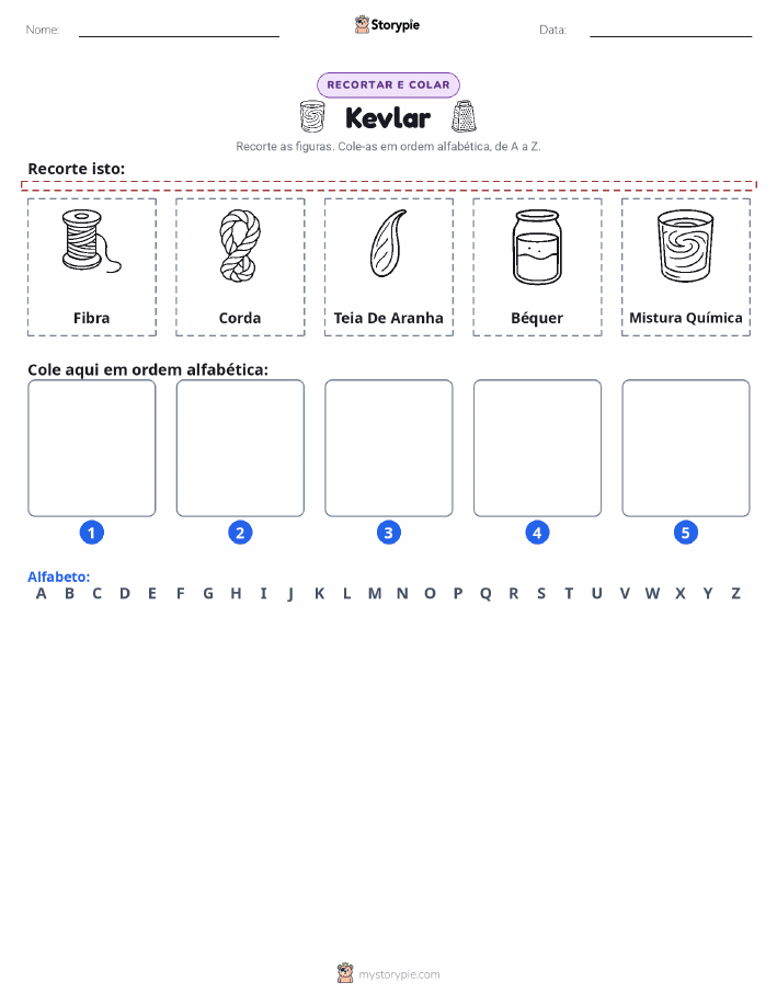 Recortar & Colar Alfabeto