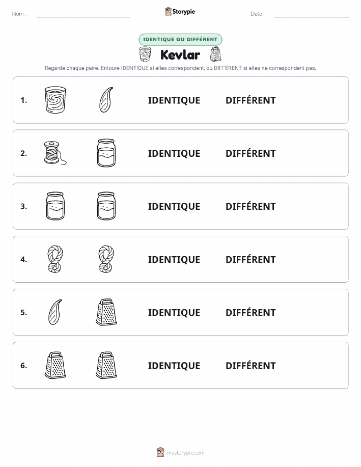 Identique ou Différent