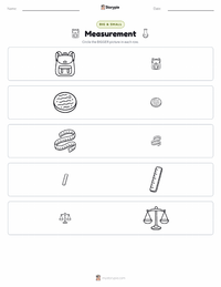 Measurement printable worksheet preview