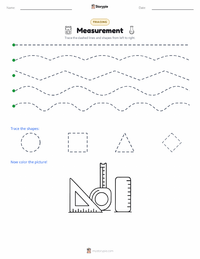 Measurement printable worksheet preview