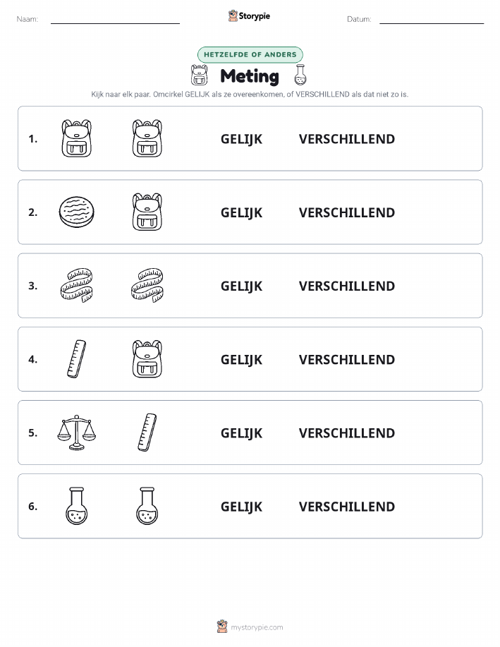 Zelfde of Verschillend