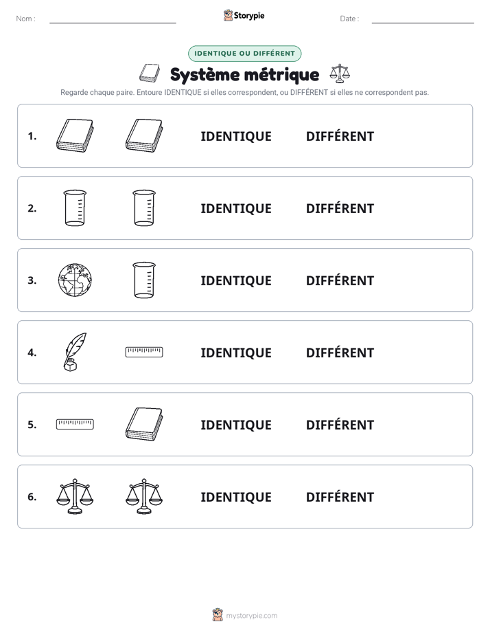 Identique ou Différent