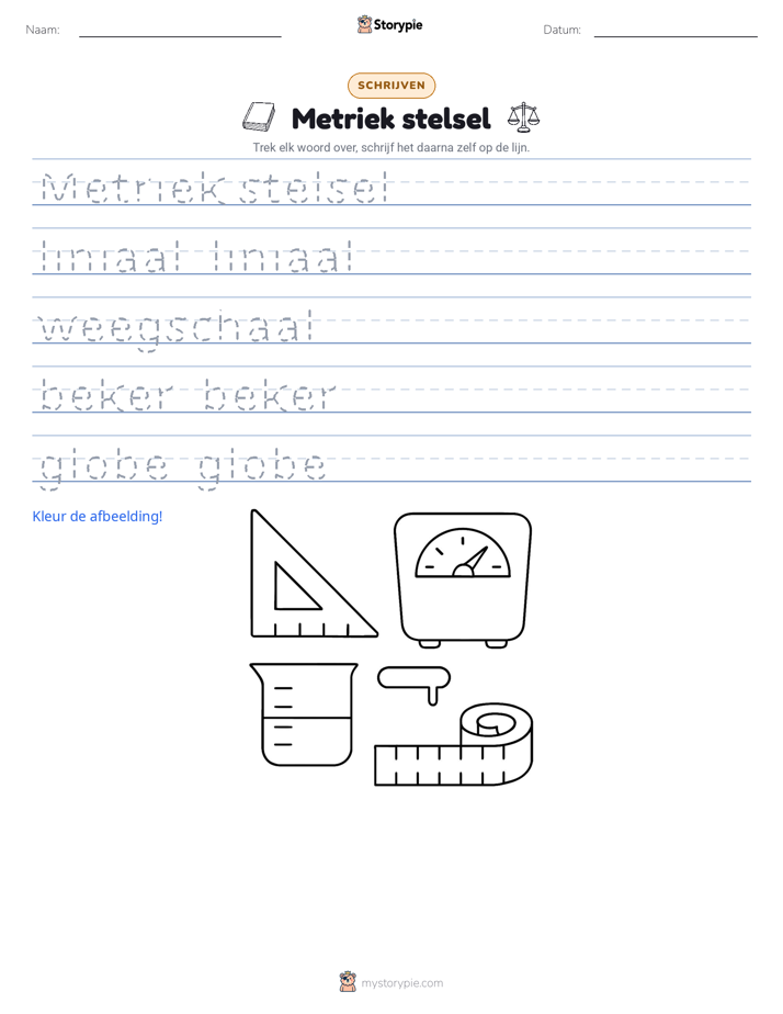 Schrijf Oefening