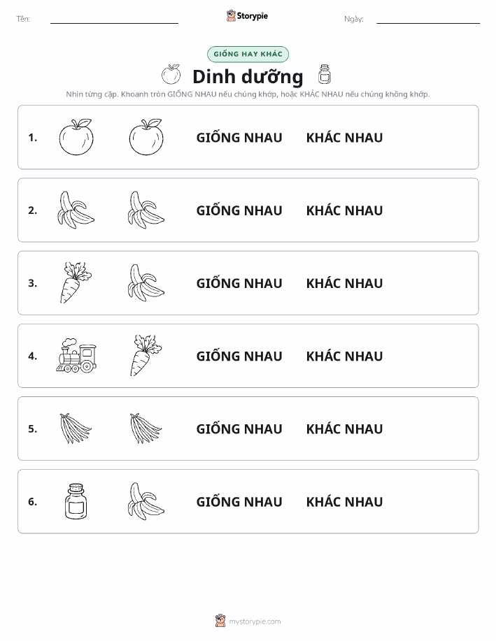 Giống Hay Khác