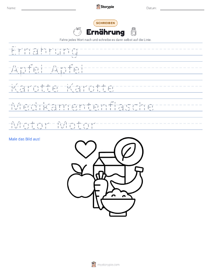 Schreibübung