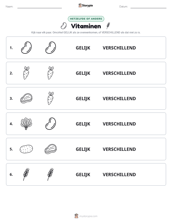 Zelfde of Verschillend