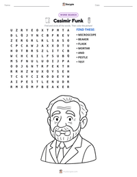 Casimir Funk printable worksheet preview