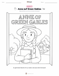 Anne auf Green Gables (Roman) Malvorlage für Kinder