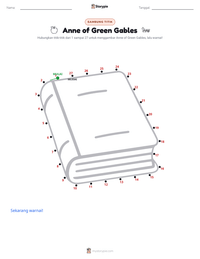 Prabaca lembar kerja cetak Anne of Green Gables (novel)
